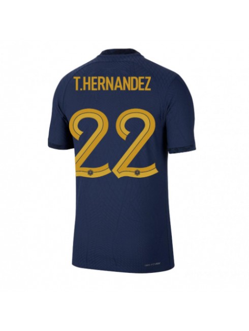 Billige Frankrike Theo Hernandez #22 Hjemmedrakt VM 2022 Kortermet